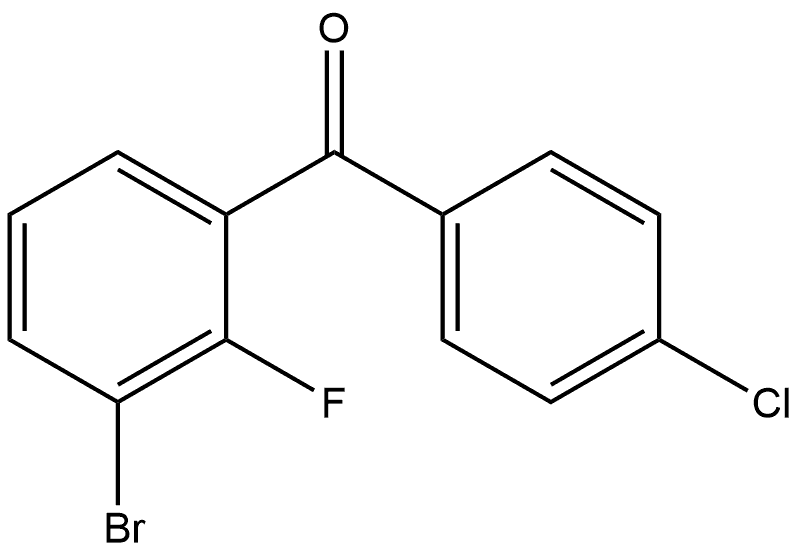 Methanone, (3-bromo-2-fluorophenyl)(4-chlorophenyl)- Structure