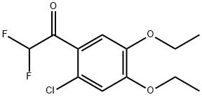 1-(2-chloro-4,5-diethoxyphenyl)-2,2-difluoroethanone Structure