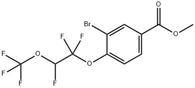 Methyl 3-bromo-4-[1,1,2-trifluoro-2-(trifluoromethoxy)ethoxy]benzoate Structure