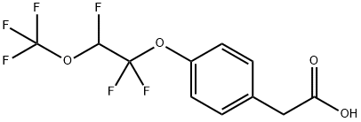 4-[1,1,2-Trifluoro-2-(trifluoromethoxy)ethoxy]phenylacetic acid 구조식 이미지