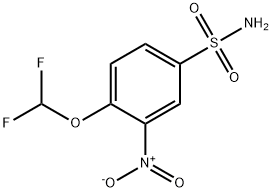 4-(Difluoromethoxy)-3-nitrobenzenesulphonamide 구조식 이미지