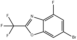 6-Bromo-4-fluoro-2-(trifluoromethyl)benzoxazole Structure