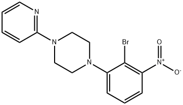 1-(2-Bromo-3-nitrophenyl)-4-(pyridin-2-yl)piperazine Structure