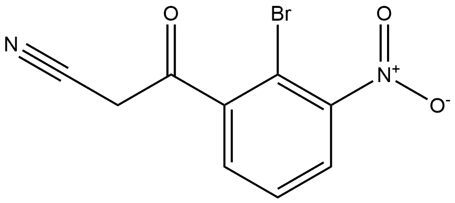 2-Bromo-3-nitrobenzoylacetonitrile 구조식 이미지