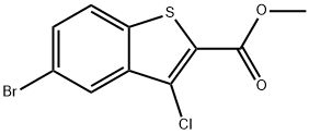 Methyl 3-chloro-5-bromobenzo[b]thiophene-2-carboxylate 구조식 이미지