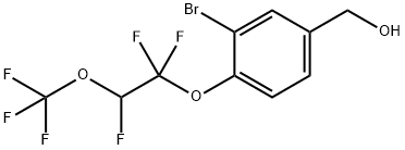 3-Bromo-4-[1,1,2-trifluoro-2-(trifluoromethoxy)ethoxy]benzyl alcohol 구조식 이미지