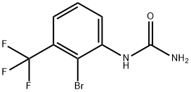 2-Bromo-3-(trifluoromethyl)phenylurea Structure