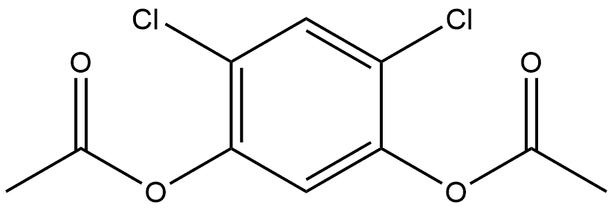 1,3-Benzenediol, 4,6-dichloro-, 1,3-diacetate Structure
