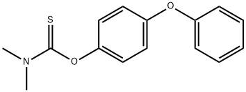 Carbamothioic acid, N,N-dimethyl-, O-(4-phenoxyphenyl) ester Structure