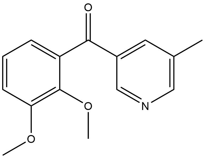 (2,3-Dimethoxyphenyl)(5-methyl-3-pyridinyl)methanone Structure