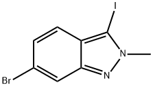 2H-Indazole, 6-bromo-3-iodo-2-methyl- Structure