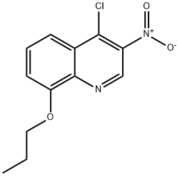 4-chloro-3-nitro-8-propoxyquinoline Structure