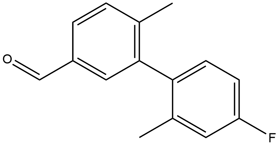 4'-Fluoro-2',6-dimethyl[1,1'-biphenyl]-3-carboxaldehyde Structure