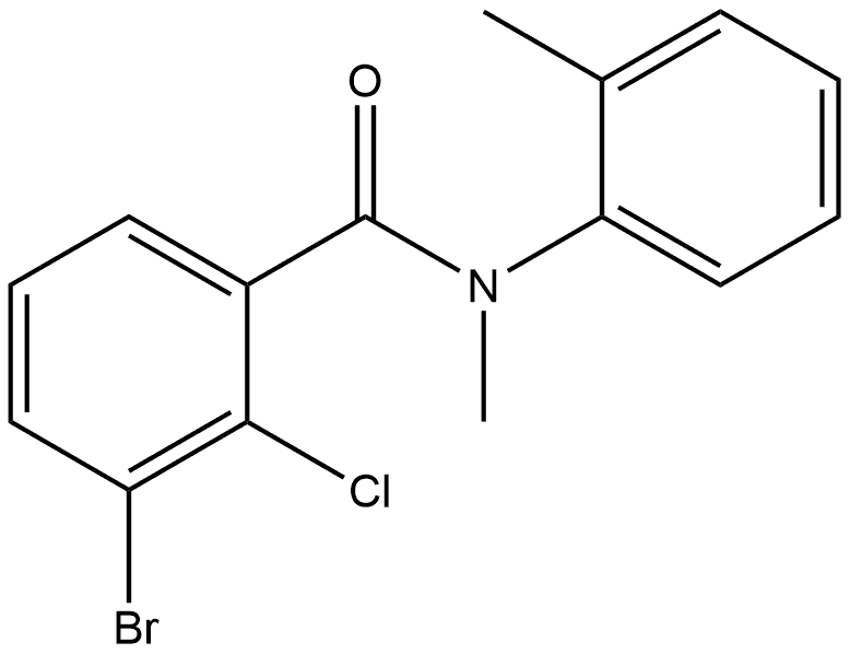 3-Bromo-2-chloro-N-methyl-N-(2-methylphenyl)benzamide Structure