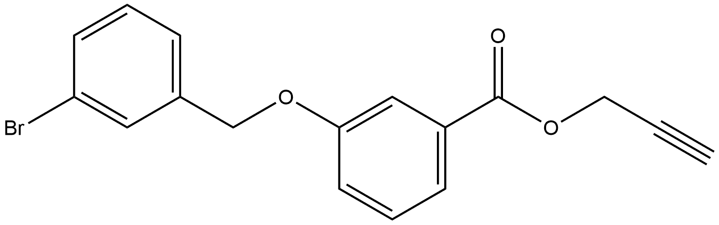 2-Propyn-1-yl 3-[(3-bromophenyl)methoxy]benzoate Structure