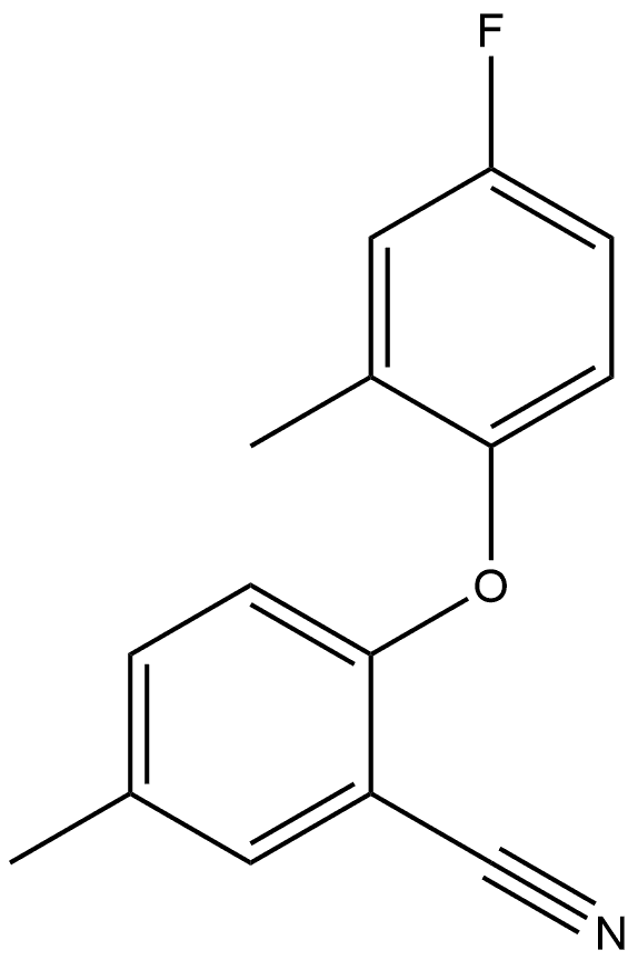 2-(4-Fluoro-2-methylphenoxy)-5-methylbenzonitrile Structure