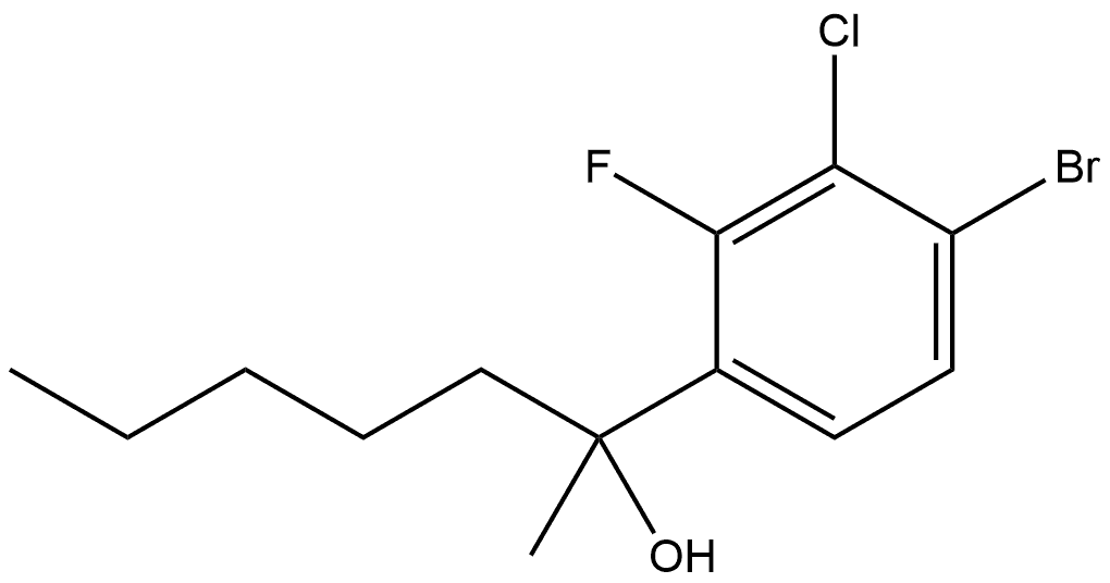 4-Bromo-3-chloro-2-fluoro-α-methyl-α-pentylbenzenemethanol Structure