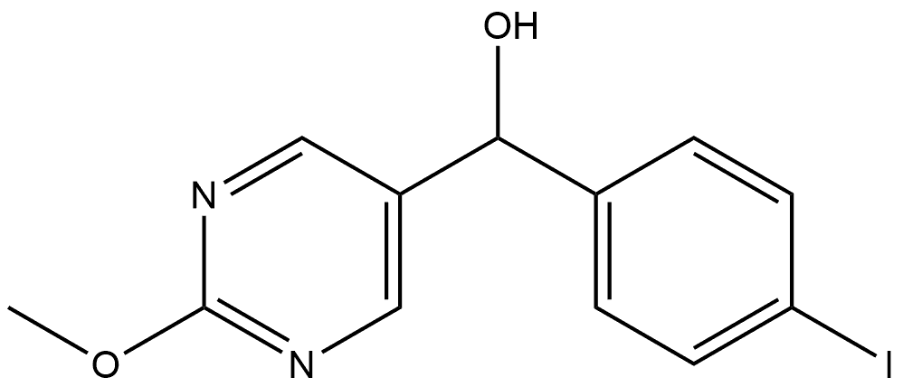 α-(4-Iodophenyl)-2-methoxy-5-pyrimidinemethanol Structure