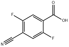 Benzoic acid, 4-cyano-2,5-difluoro- 구조식 이미지