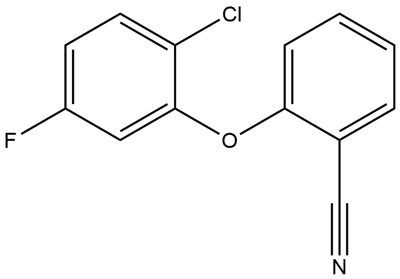 2-(2-Chloro-5-fluorophenoxy)benzonitrile Structure