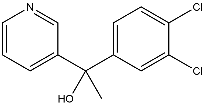 α-(3,4-Dichlorophenyl)-α-methyl-3-pyridinemethanol Structure