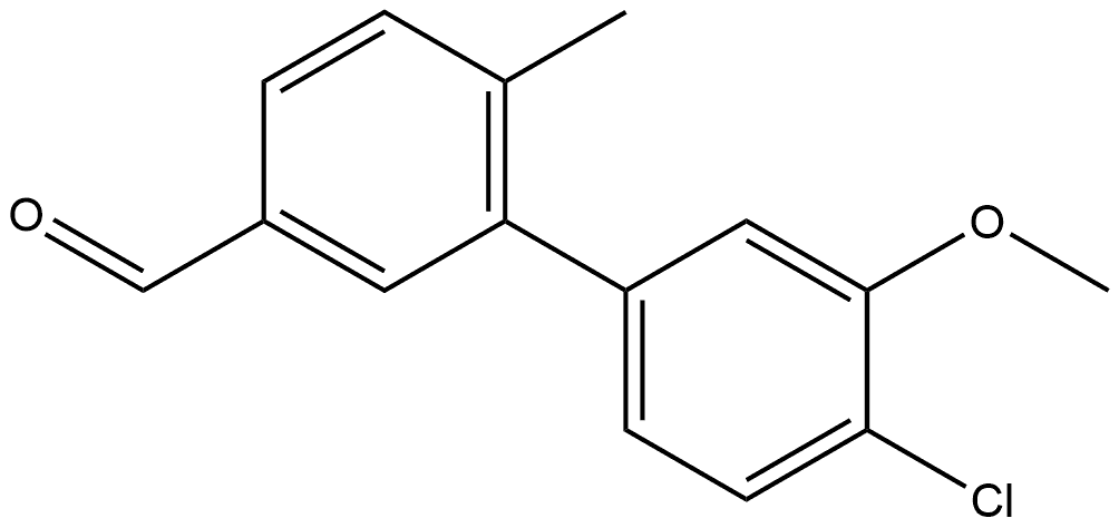 4'-Chloro-3'-methoxy-6-methyl[1,1'-biphenyl]-3-carboxaldehyde Structure