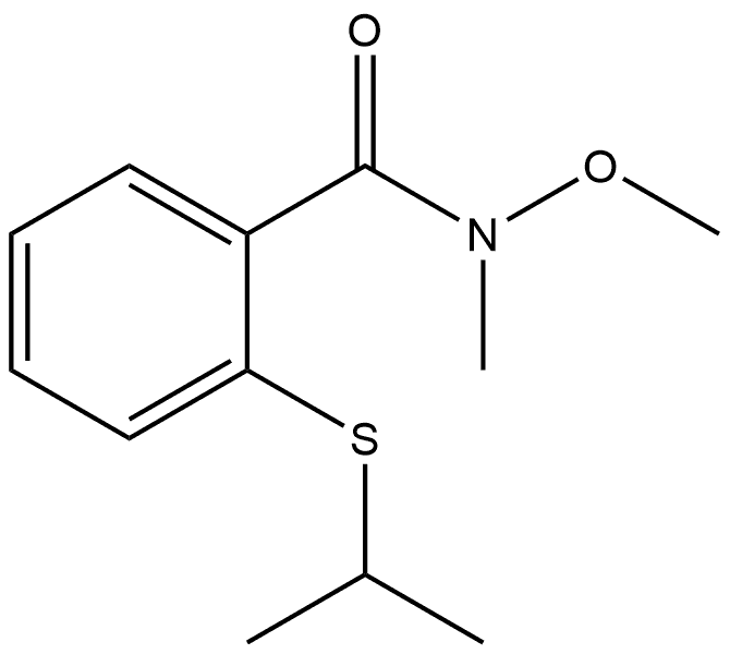 N-Methoxy-N-methyl-2-[(1-methylethyl)thio]benzamide Structure