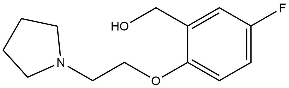 5-Fluoro-2-[2-(1-pyrrolidinyl)ethoxy]benzenemethanol Structure