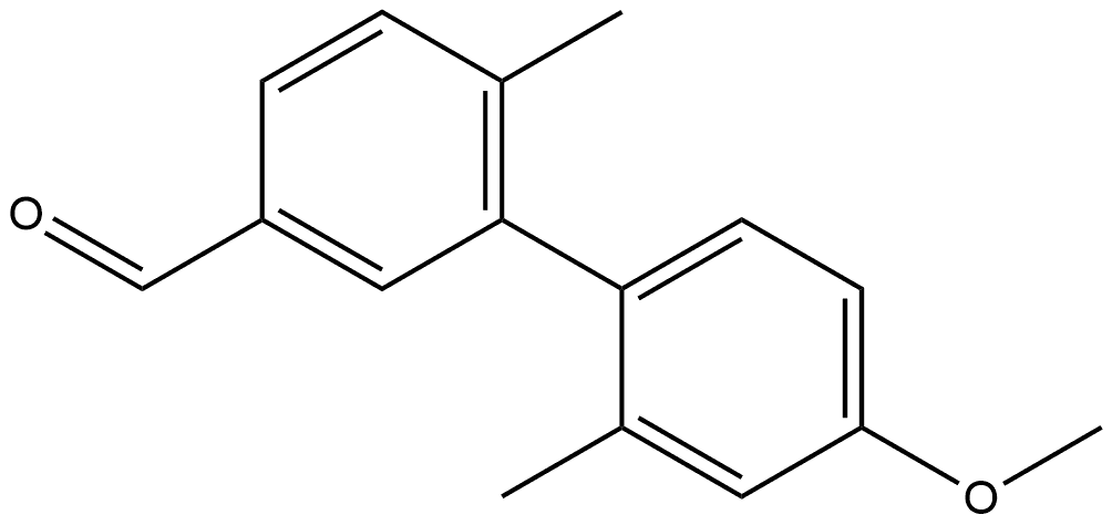 4'-Methoxy-2',6-dimethyl[1,1'-biphenyl]-3-carboxaldehyde Structure