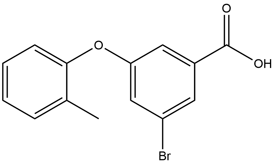 3-Bromo-5-(2-methylphenoxy)benzoic acid Structure