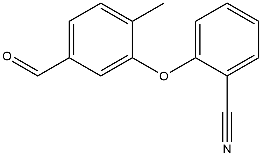 2-(5-Formyl-2-methylphenoxy)benzonitrile Structure