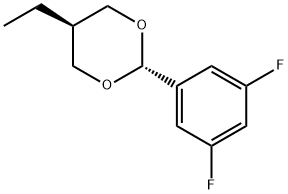 (2r,5r)-2-(3,5-difluorophenyl)-5-ethyl-1,3-dioxane Structure