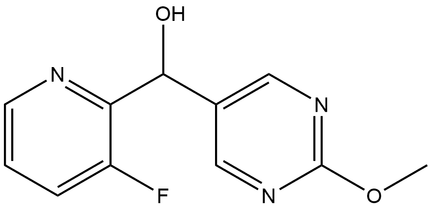 α-(3-Fluoro-2-pyridinyl)-2-methoxy-5-pyrimidinemethanol Structure