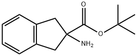 2-tert-Butoxycarbonylamino-indan-2-carboxylic acid Structure