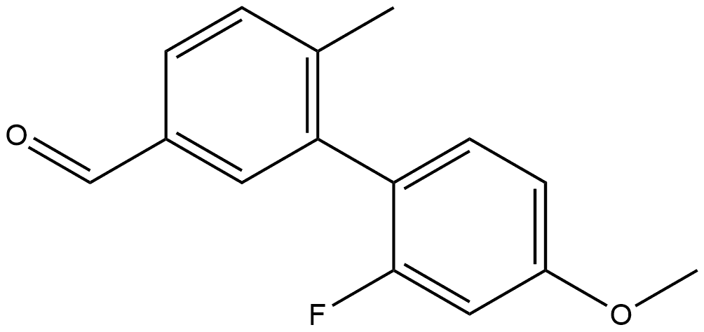 2'-Fluoro-4'-methoxy-6-methyl[1,1'-biphenyl]-3-carboxaldehyde Structure