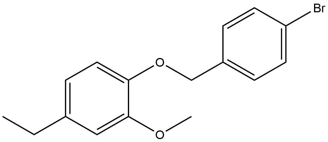 1-[(4-Bromophenyl)methoxy]-4-ethyl-2-methoxybenzene Structure