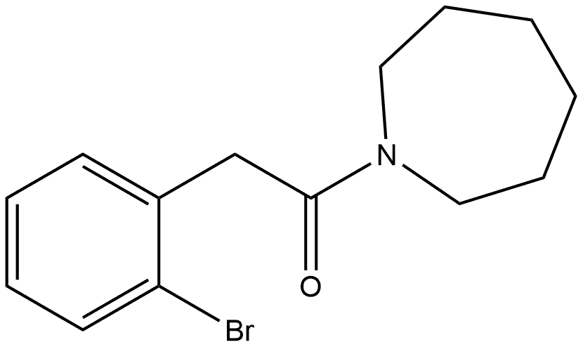 2-(2-Bromophenyl)-1-(hexahydro-1H-azepin-1-yl)ethanone Structure