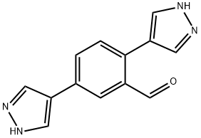 2,5-di(1H-pyrazol-4-yl)benzaldehyde Structure