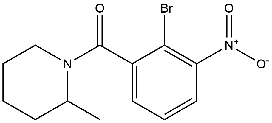 (2-bromo-3-nitrophenyl)(2-methylpiperidin-1-yl)methanone Structure