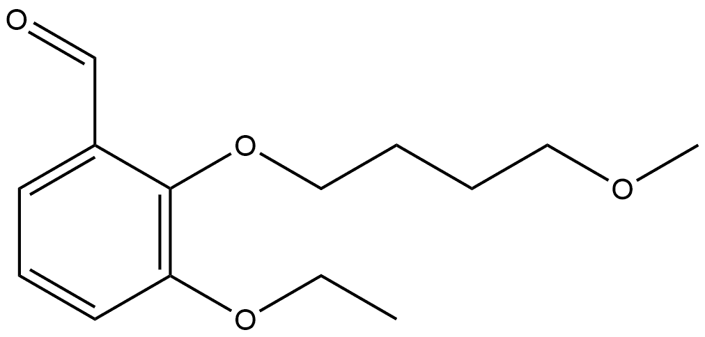 3-Ethoxy-2-(4-methoxybutoxy)benzaldehyde Structure