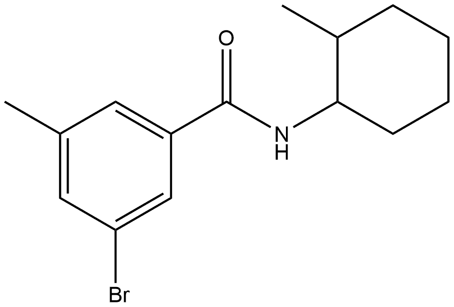 3-Bromo-5-methyl-N-(2-methylcyclohexyl)benzamide Structure