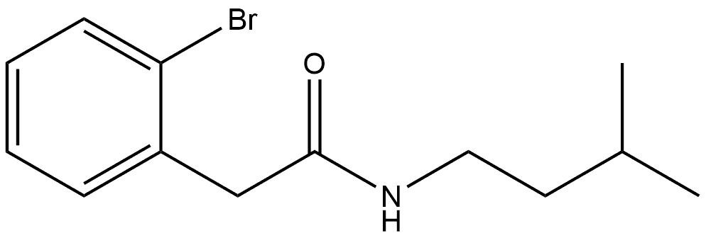 2-Bromo-N-(3-methylbutyl)benzeneacetamide Structure