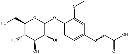 Ferulic acid 4-O-glucoside Structure