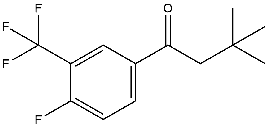 1-[4-Fluoro-3-(trifluoromethyl)phenyl]-3,3-dimethyl-1-butanone Structure
