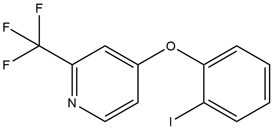 4-(2-Iodophenoxy)-2-(trifluoromethyl)pyridine Structure