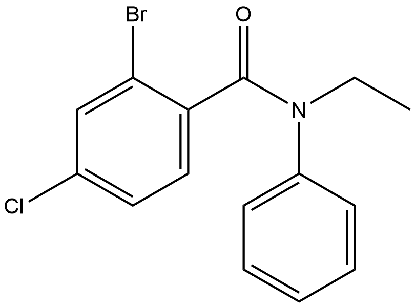 2-Bromo-4-chloro-N-ethyl-N-phenylbenzamide Structure