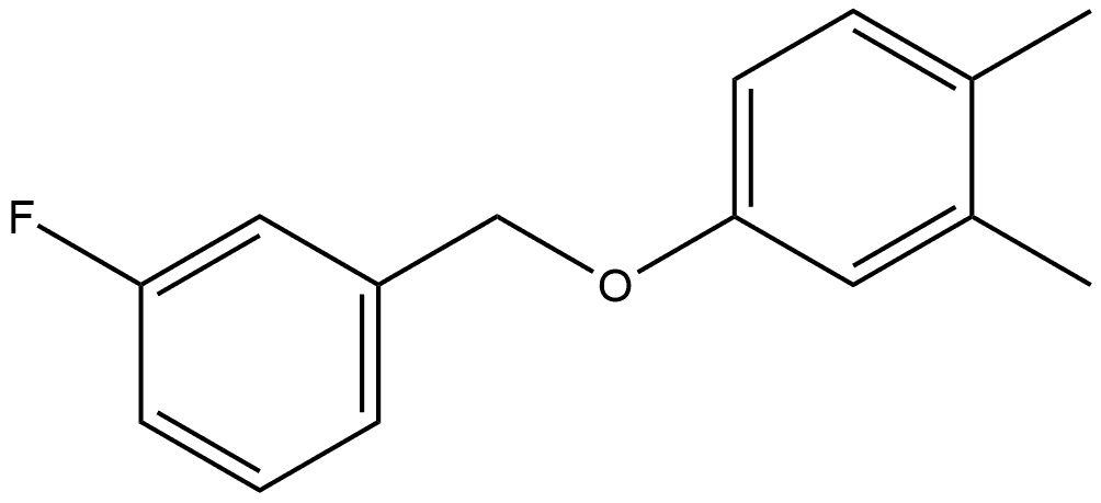 4-[(3-Fluorophenyl)methoxy]-1,2-dimethylbenzene Structure