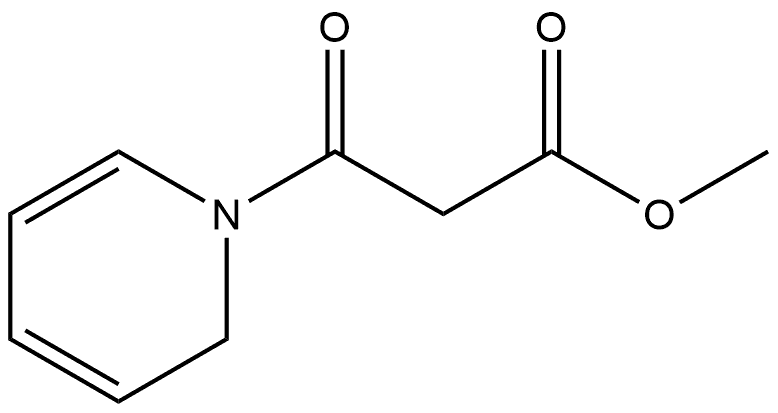 1(2H)-Pyridinepropanoic acid, β-oxo-, methyl ester Structure