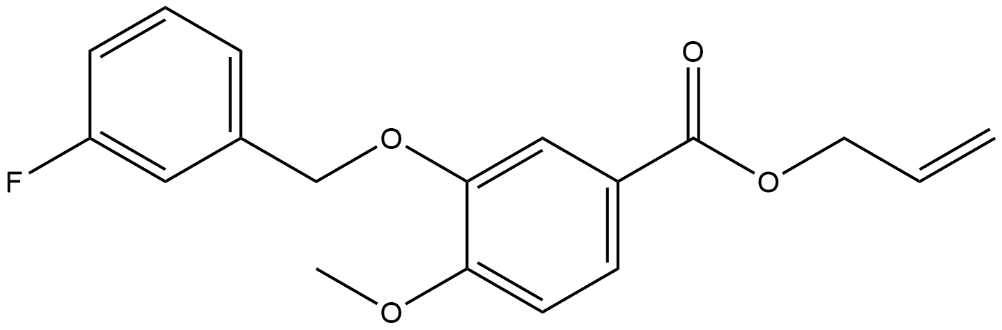 2-Propen-1-yl 3-[(3-fluorophenyl)methoxy]-4-methoxybenzoate Structure