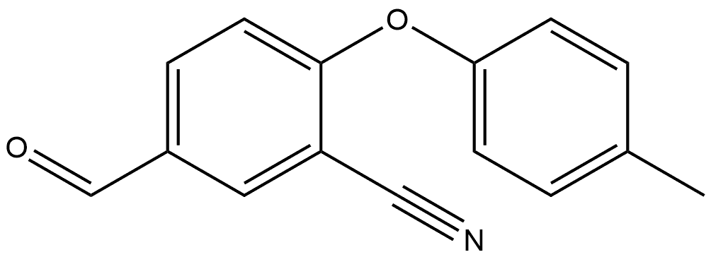 5-Formyl-2-(4-methylphenoxy)benzonitrile Structure